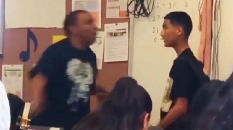 Black teacher beats Hispanic student who made racist remarks