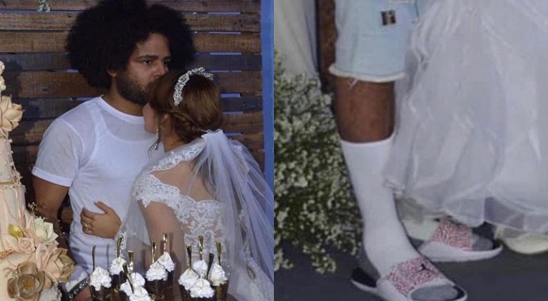 Man goes viral for wearing a t-shirt and jeans to his own wedding