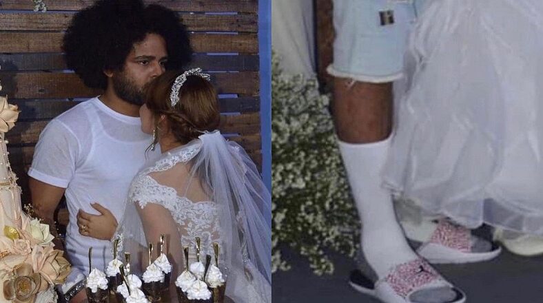 Man goes viral for wearing a t-shirt and jeans to his own wedding