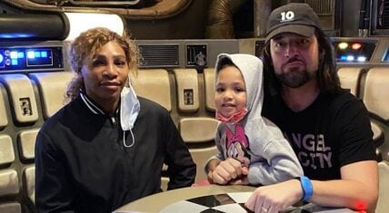 Serena Williams' husband says she taught him what a washcloth is