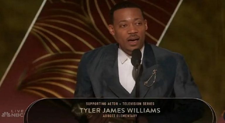 Tyler James Williams' Golden Globes acceptance speech goes viral