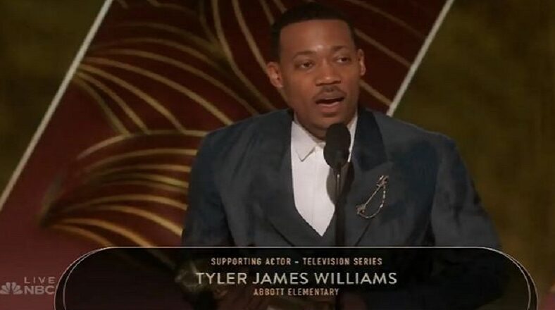 Tyler James Williams' Golden Globes acceptance speech goes viral