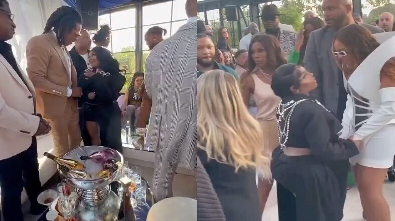 Lil' Kim reunites with Jay-Z and Beyonce at the Roc Nation brunch