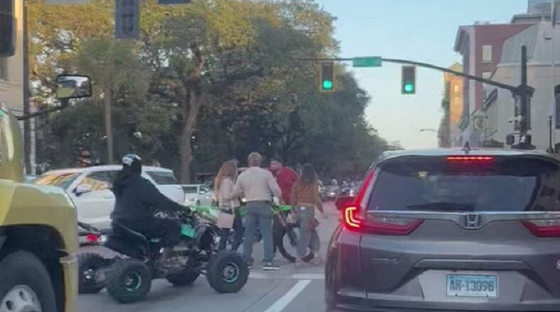 Wild altercation breaks out in front of Savannah City Hall