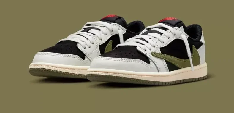 Travis Scott's Air Jordan 1 Low "Olive" reportedly coming in April
