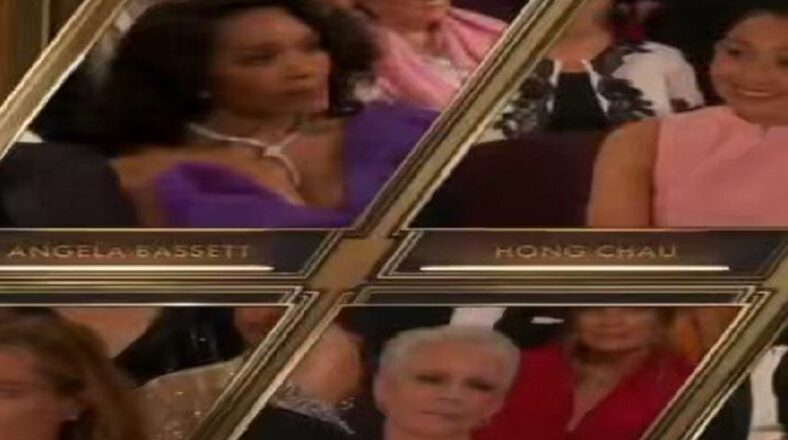 Angela Bassett stayed seated as Jamie Lee Curtis received ovation