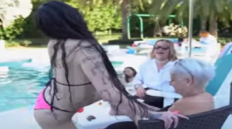 Bhad Bhabie twerks on her mom during her 20th birthday party