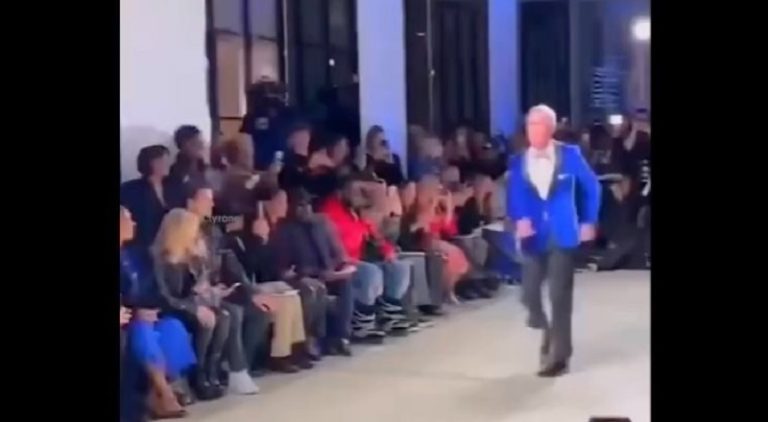 Bill Nye The Science Guy dances to Key Glock at fashion show