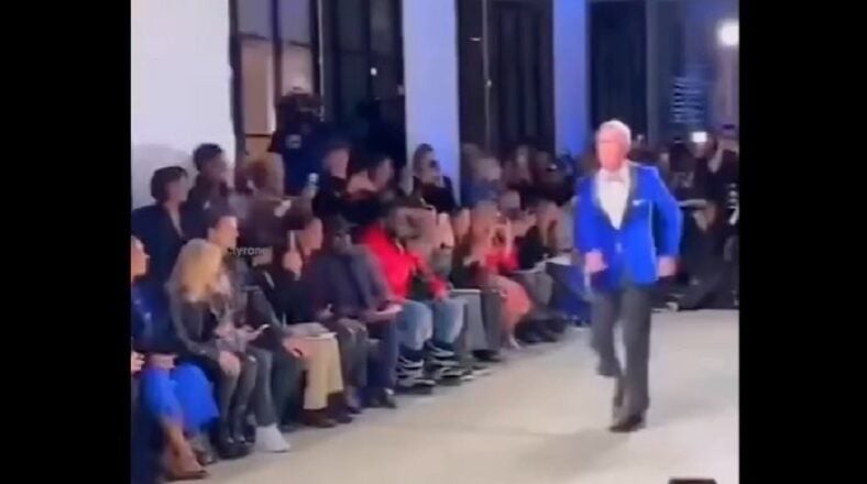 Bill Nye The Science Guy dances to Key Glock at fashion show