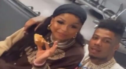 Chrisean Rock and Blueface spotted hugged up at airport