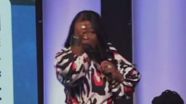 Female pastor threatens woman during her sermon