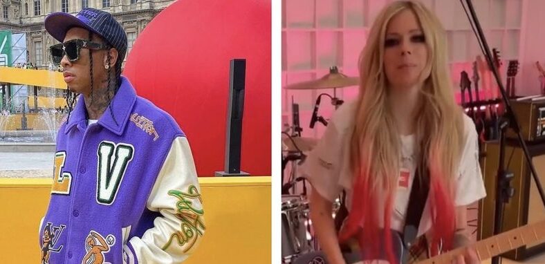 Tyga and Avril Lavigne fuel dating rumors with kiss in Paris