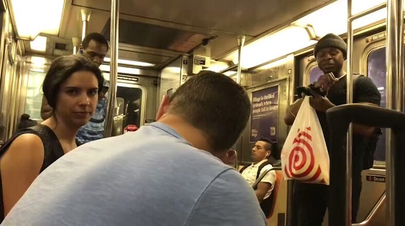 Man goes on racist rant against White couple on subway