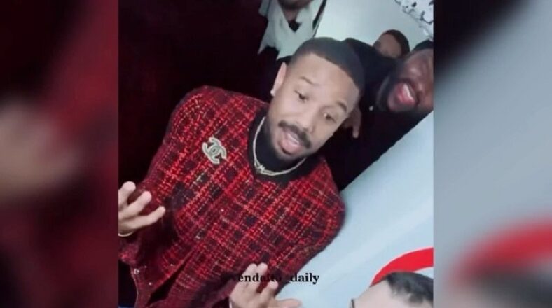 Michael B Jordan tells overly eager fan to chill out