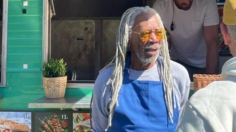 Morgan Freeman shares pic of himself wearing dreads