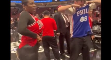 Patrick Beverley's mom goes viral for her backside