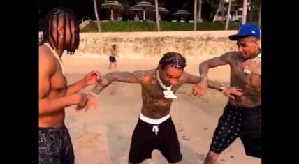 Blueface and DDG have boxing match with Swae Lee as referee