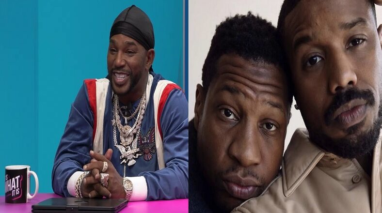 Cam'ron clowns pic of Jonathan Majors holding Michael B Jordan