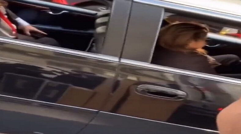 Fan runs into Donald Trump while walking down the street