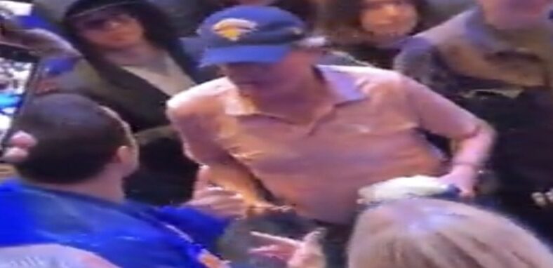 Pete Davidson pushes Knicks fan after game vs Cavs