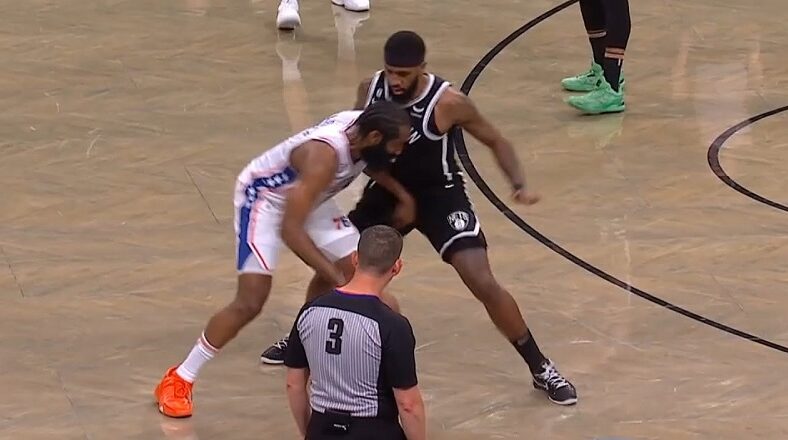 James Harden hits Royce O'Neale in the groin and gets ejected
