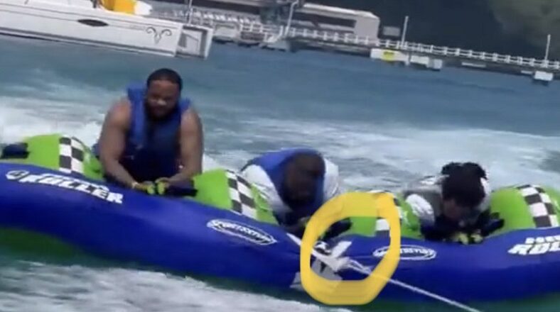 Rick Ross gets roasted for being scared while water tubing