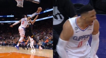 Russell Westbrook has game-winning block on Devin Booker
