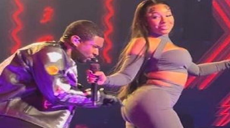 Usher goes viral for poking Yung Miami's backside during concert