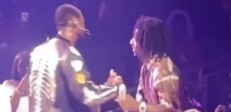 Usher and 21 Savage perform "My Boo" duet in Las Vegas