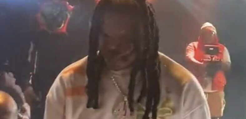 Young Nudy pauses concert after fan tried to touch his chain