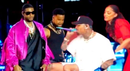 Chris Brown and Usher performed on the same stage