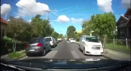 Driver accidentally hits little girl who ran into the street