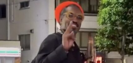 Andre 3000 seen playing flute in Japan