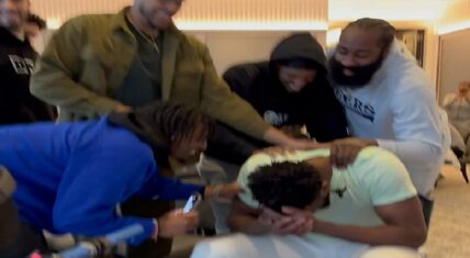 Joel Embiid gets emotional after winning 2023 NBA MVP Award