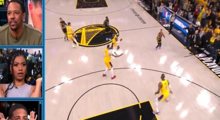 Jordan Poole roasted by NBA on TNT for 28 foot late game shot