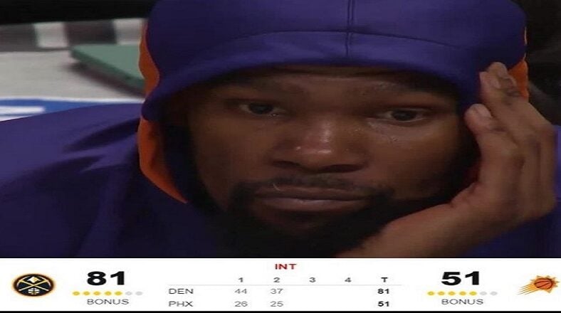 Kevin Durant clowned for poor play as Suns are losing Game 6