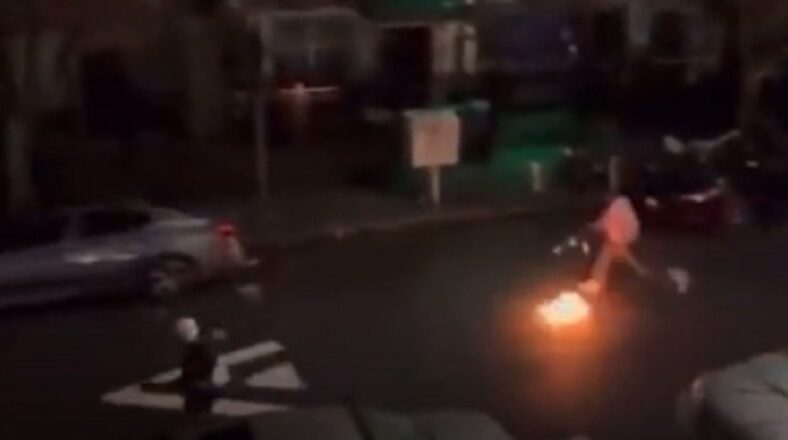Man chases his wife's boyfriend with a flamethrower