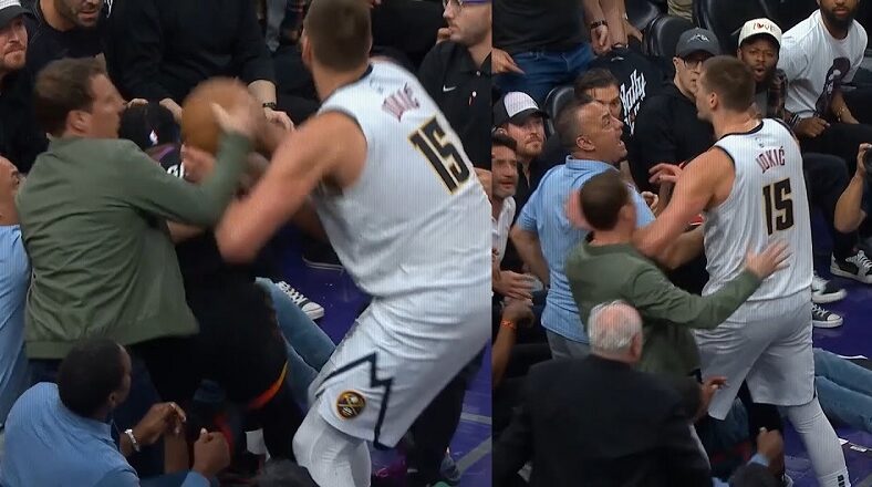 Nikola Jokic shoved the owner of the Phoenix Suns