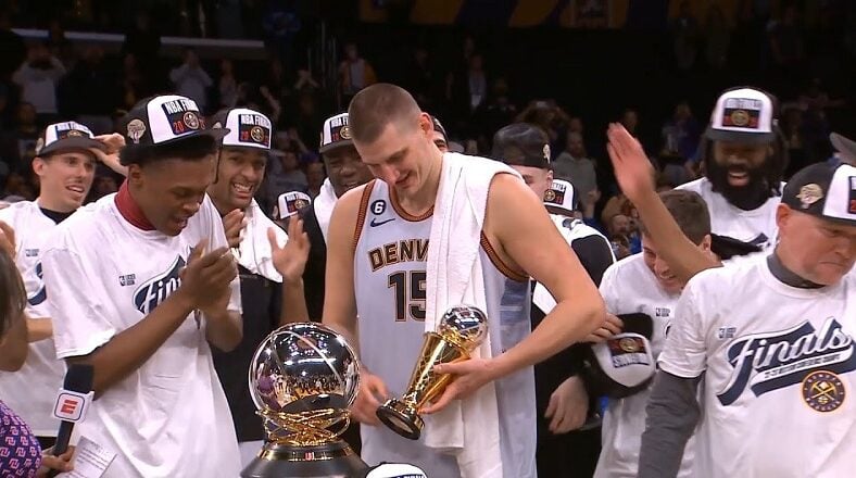 Nikola Jokic wins the 2023 Western Conference Finals MVP award