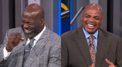 Shaq and Charles Barkley laugh at Anthony Davis' injury