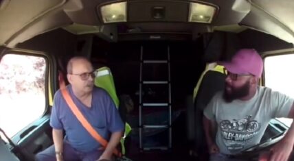 Truck driving student threatens his trainer in heated argument
