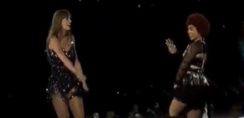 Taylor Swift and Ice Spice perform "Karma" in New Jersey