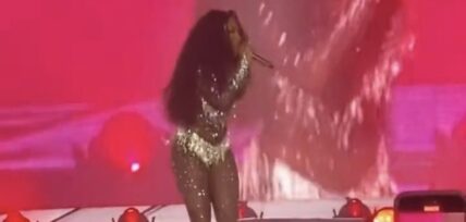Megan Thee Stallion performs at LA Pride In The Park festival