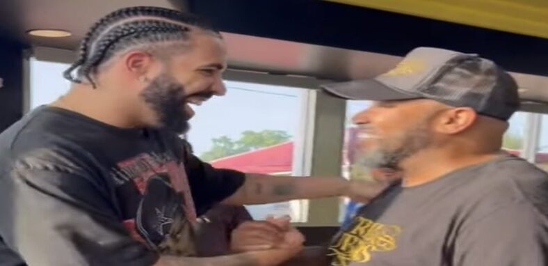 Drake visits Bun B's new Trill Burgers restaurant