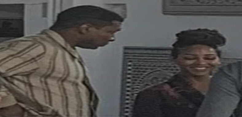 Jonathan Majors and Meagan Good shop in Morocco