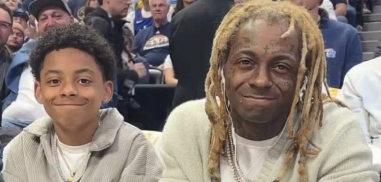 Lil Wayne and son trend after NBA Finals appearance