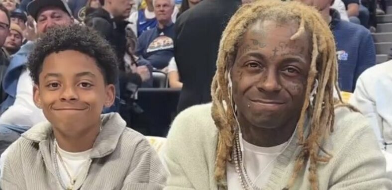 Lil Wayne and son trend after NBA Finals appearance