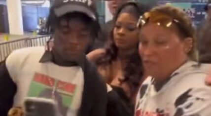 JT grabs Lil Uzi Vert's neck as fans try to take pics with them