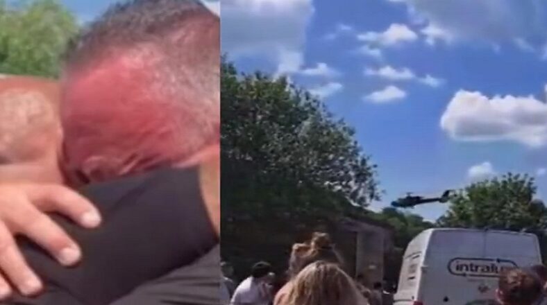 Man fakes his death and shows up at his funeral in a helicopter