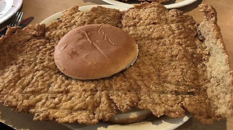Man goes viral for having the biggest chicken sandwich ever